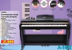 JWİN SAPPHİRE SDP-215 88 TUŞLU ÇEKİÇ AKSİYONLU PİYANO fiyat ve kampanya bilgisi